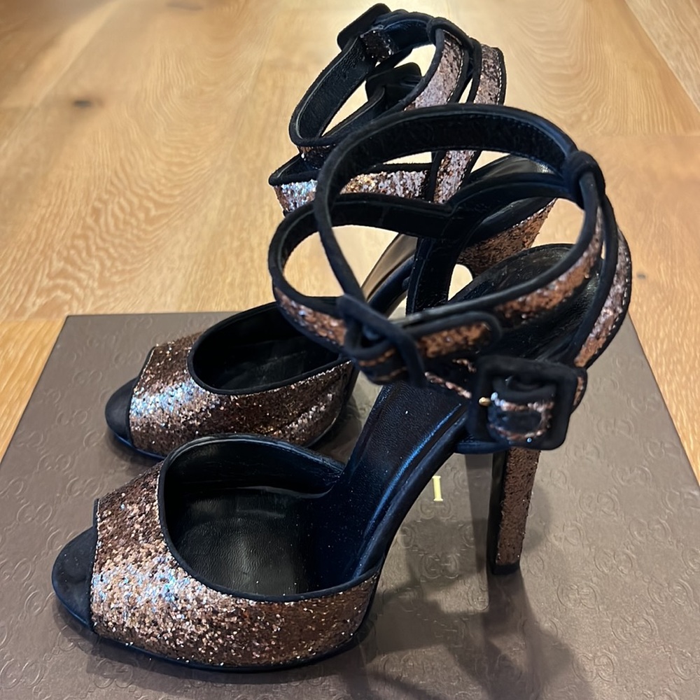 Authentic Gucci Glitter Heels